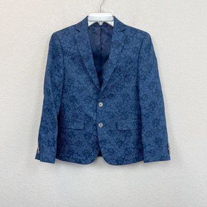 Lauren Ralph Lauren 100% Linen Blue Anchor Blazer Jacket Sport Coat Boys 12R